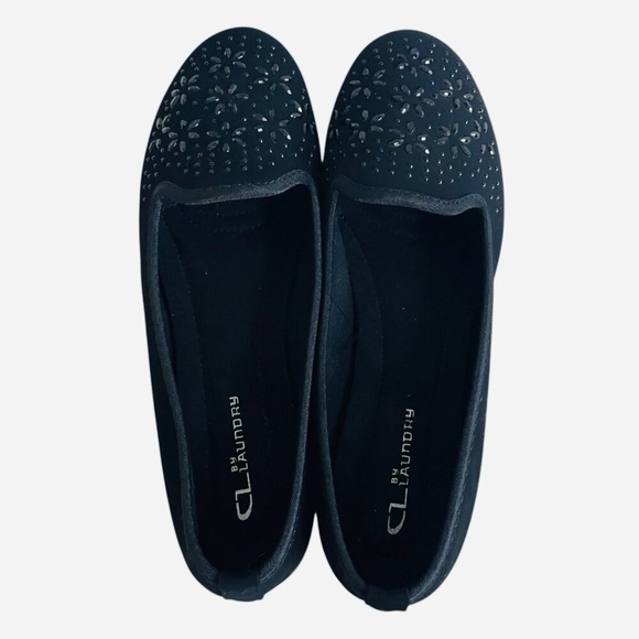 CL by Chinese Laundry Black Sparkle Loafers Womens Size 9.5 Excellent Condition - Picture 6 of 7